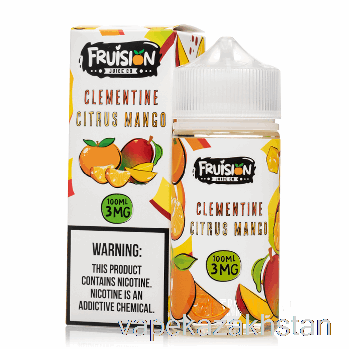 Vape Disposable Clementine Citrus Mango - Fruision Juice Co - 100mL 6mg